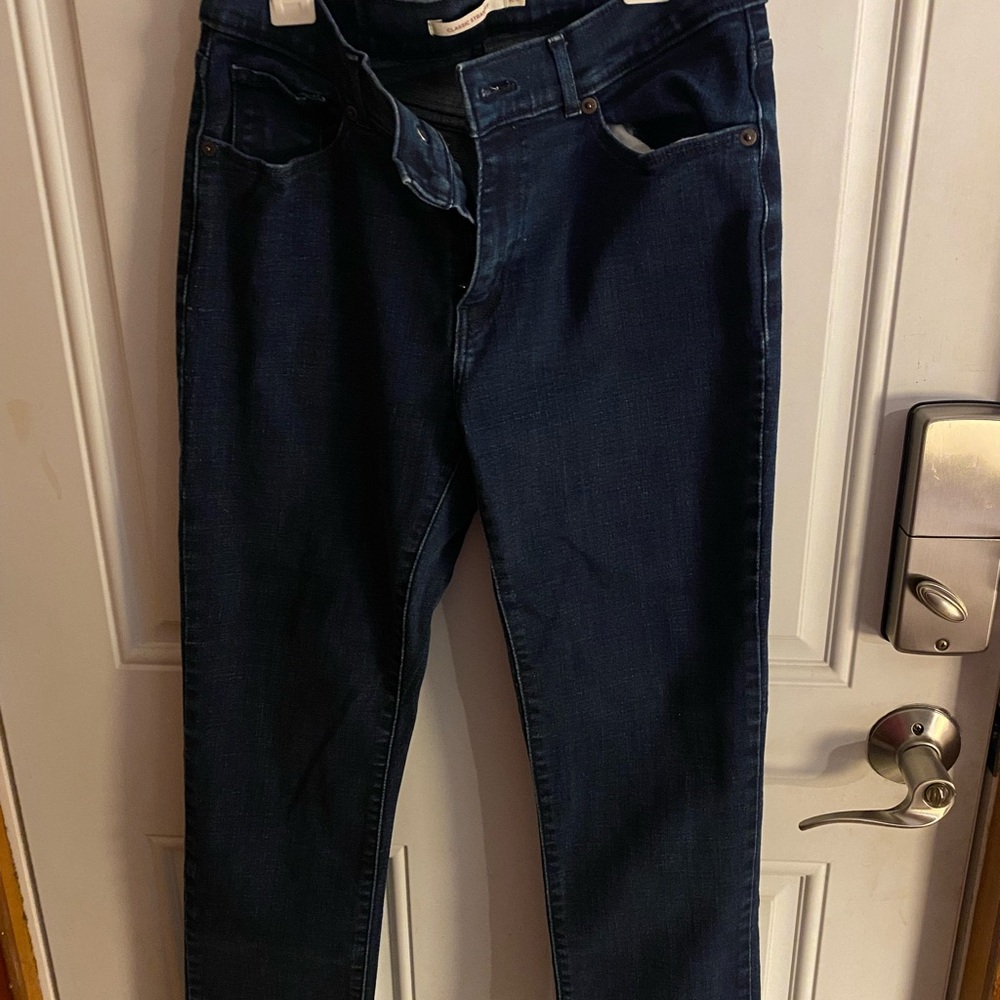 Levi's Women's Straight Leg Jeans - Dark Blue
